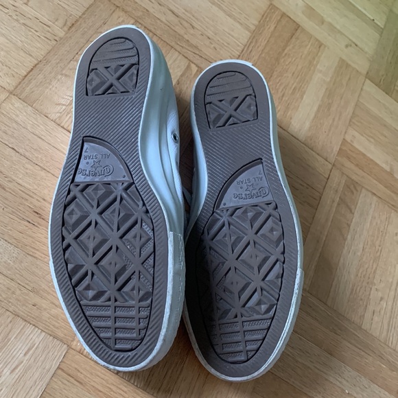 White leather converse low tops - Picture 4 of 7